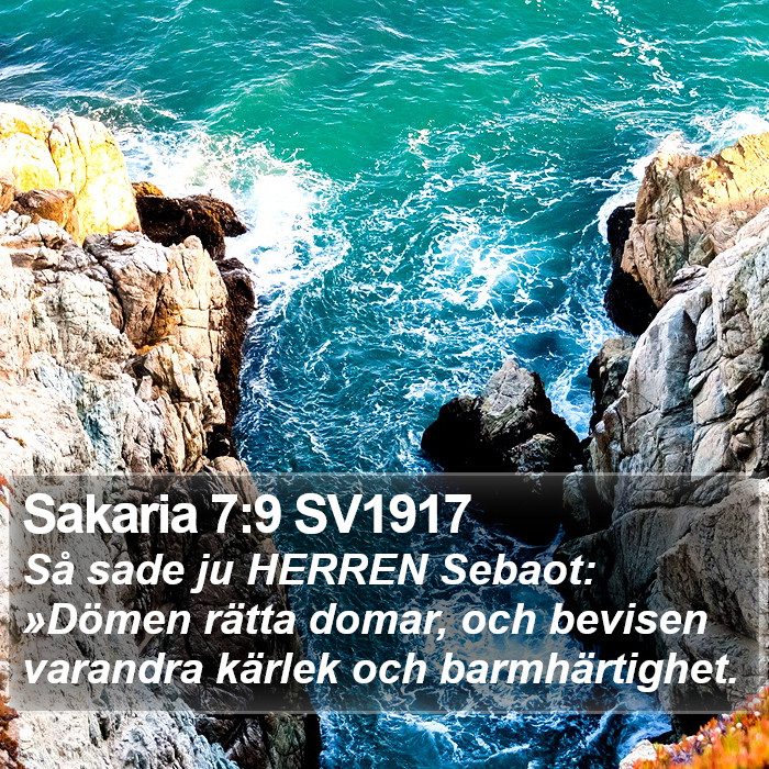 Sakaria 7:9 SV1917 Bible Study