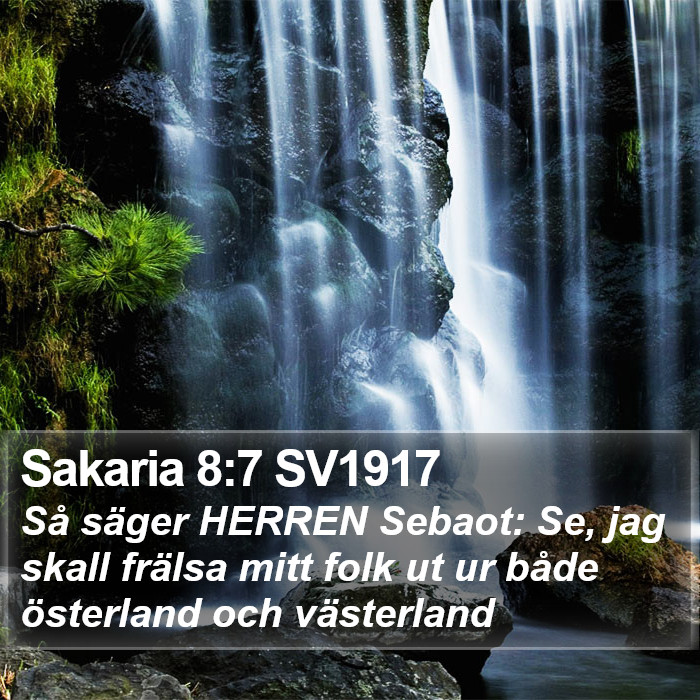 Sakaria 8:7 SV1917 Bible Study