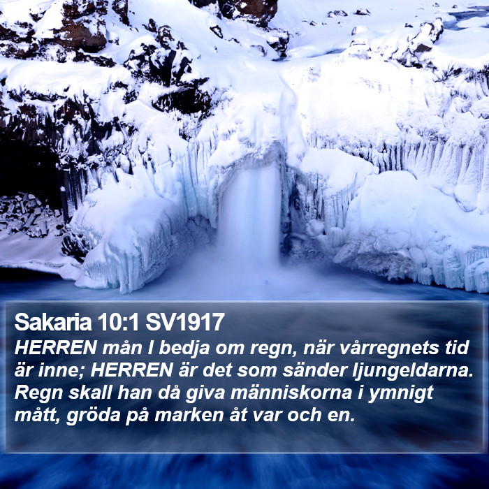 Sakaria 10:1 SV1917 Bible Study