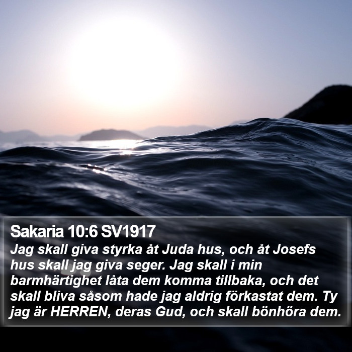 Sakaria 10:6 SV1917 Bible Study