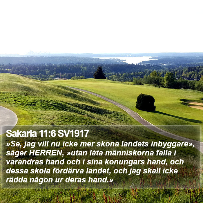 Sakaria 11:6 SV1917 Bible Study