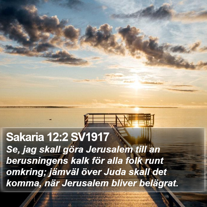 Sakaria 12:2 SV1917 Bible Study