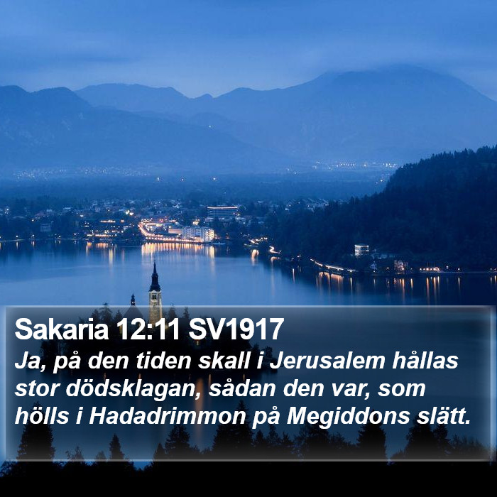 Sakaria 12:11 SV1917 Bible Study