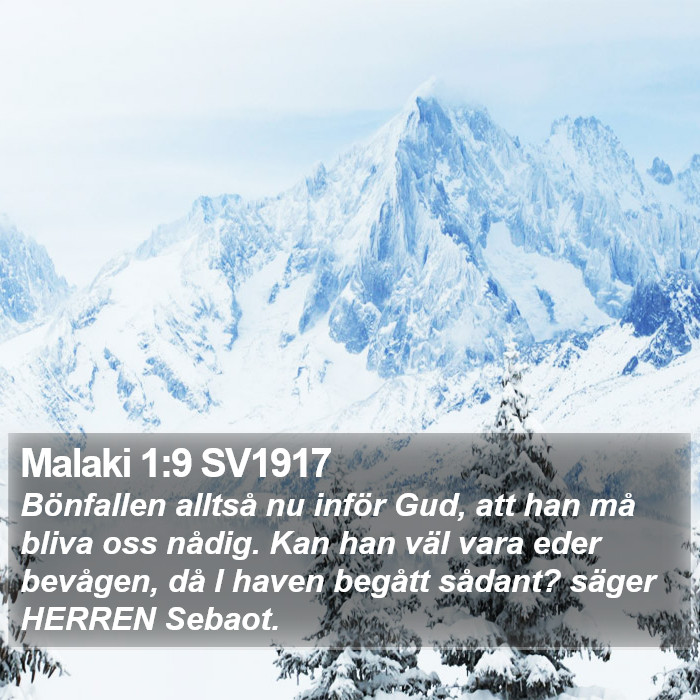 Malaki 1:9 SV1917 Bible Study