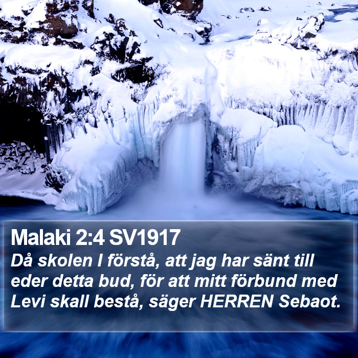 Malaki 2:4 SV1917 Bible Study