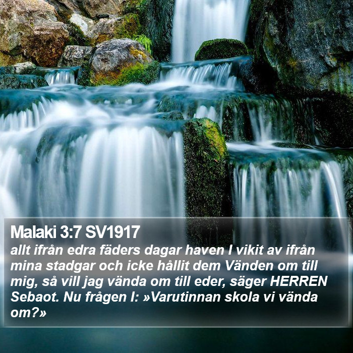 Malaki 3:7 SV1917 Bible Study