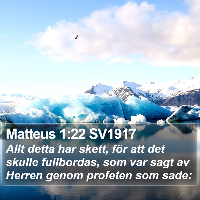 Matteus 1:22 SV1917 Bible Study