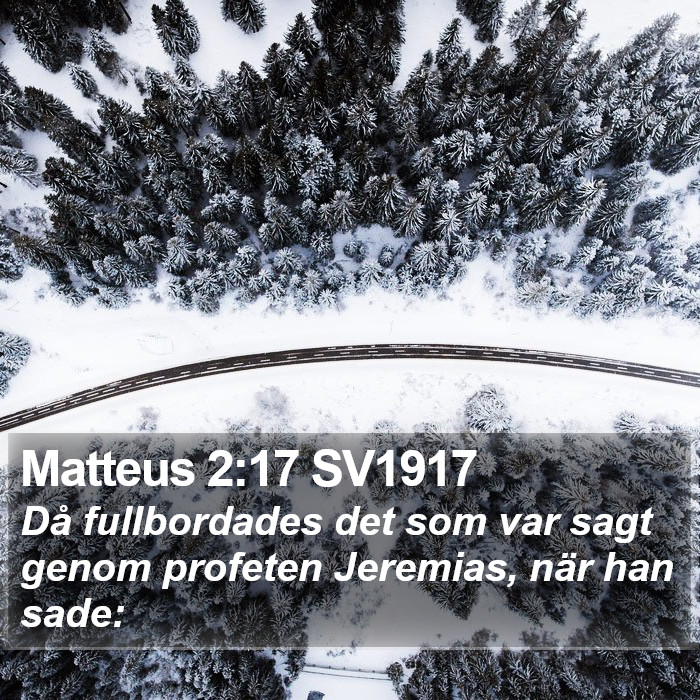 Matteus 2:17 SV1917 Bible Study