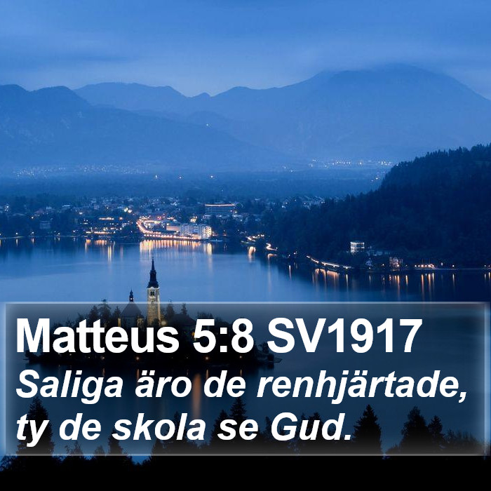 Matteus 5:8 SV1917 Bible Study