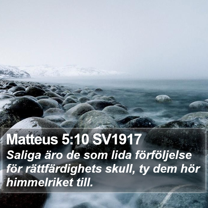 Matteus 5:10 SV1917 Bible Study