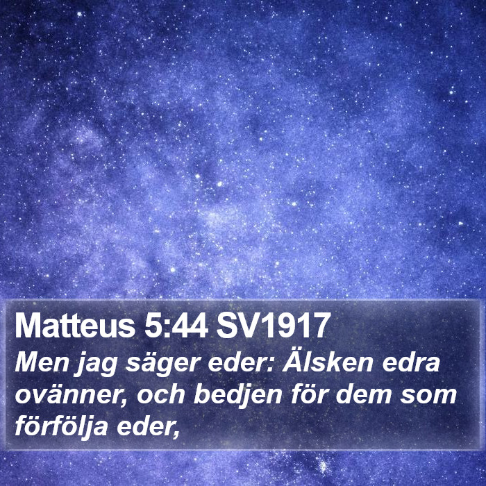 Matteus 5:44 SV1917 Bible Study