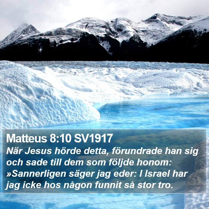 Matteus 8:10 SV1917 Bible Study