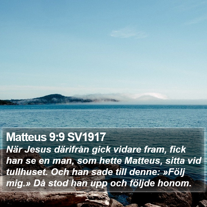 Matteus 9:9 SV1917 Bible Study