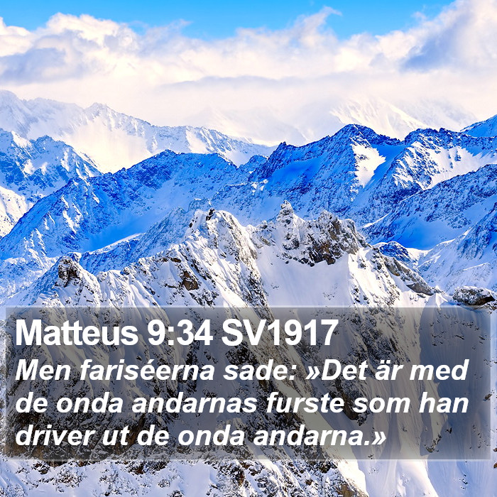 Matteus 9:34 SV1917 Bible Study