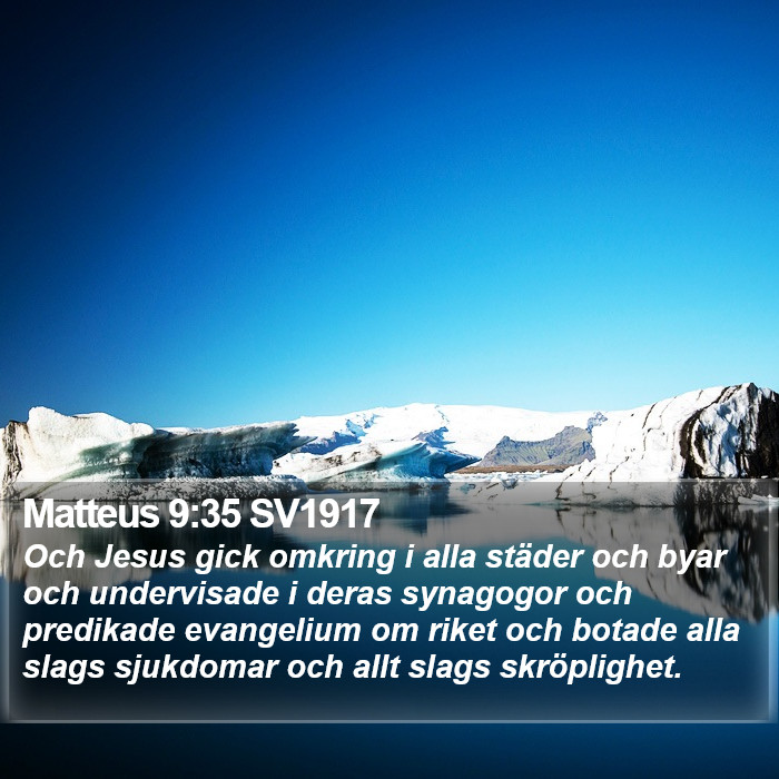 Matteus 9:35 SV1917 Bible Study