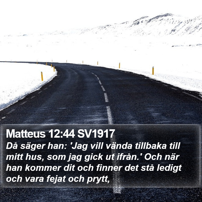 Matteus 12:44 SV1917 Bible Study