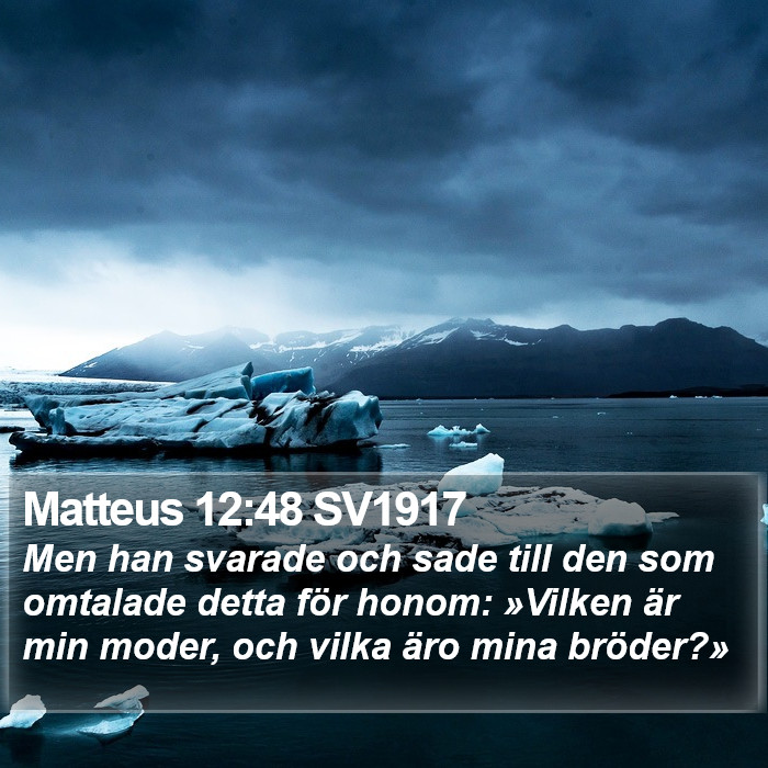 Matteus 12:48 SV1917 Bible Study