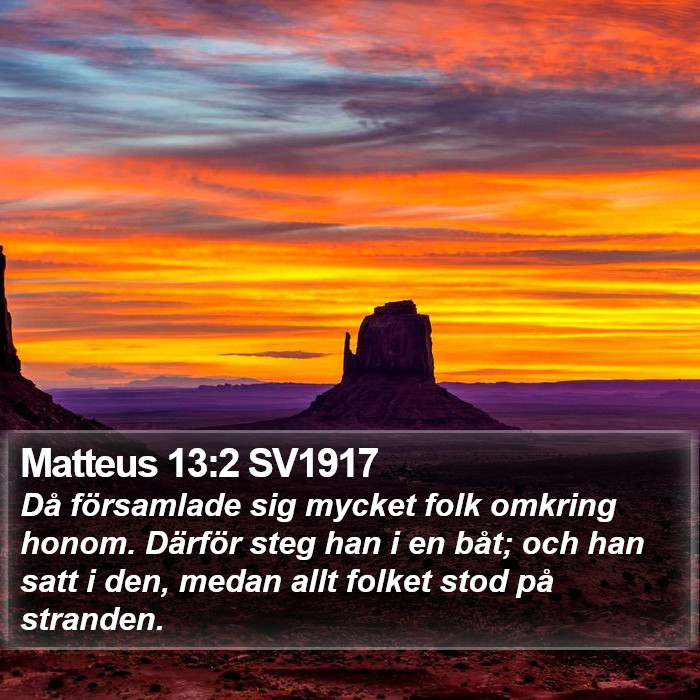 Matteus 13:2 SV1917 Bible Study