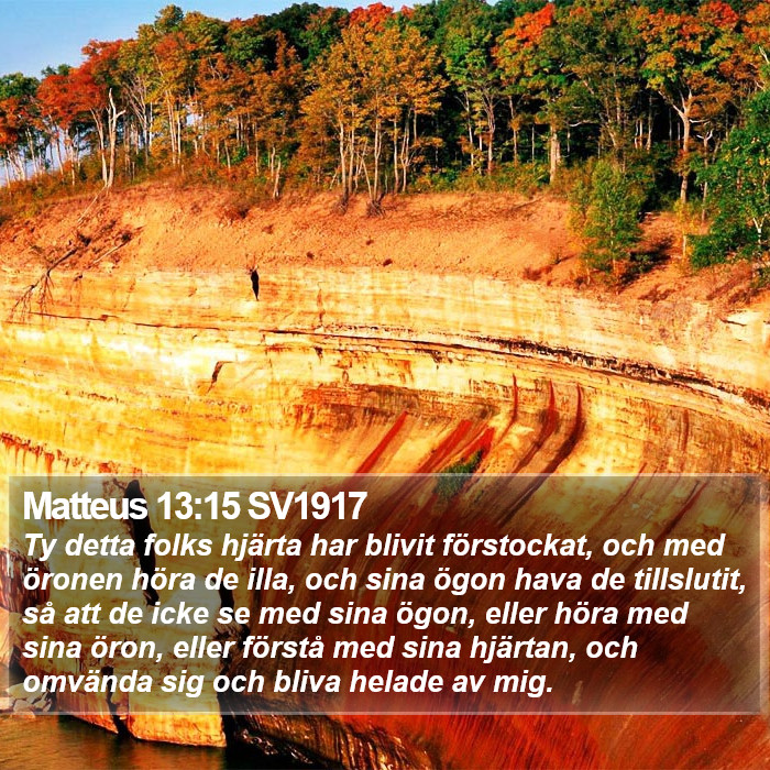 Matteus 13:15 SV1917 Bible Study