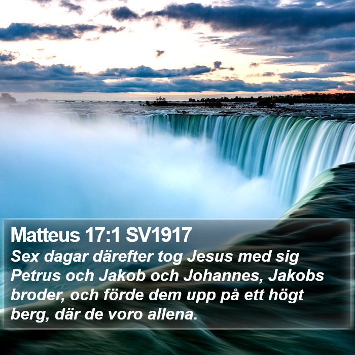 Matteus 17:1 SV1917 Bible Study