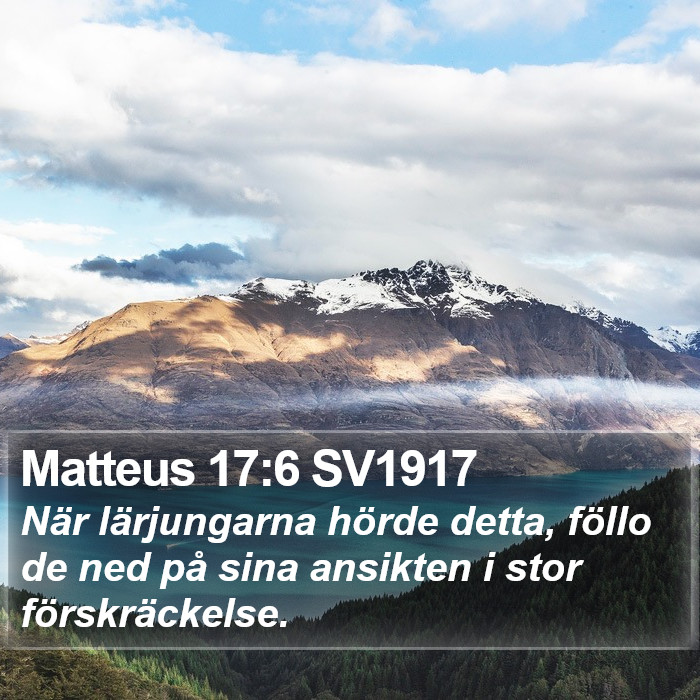 Matteus 17:6 SV1917 Bible Study