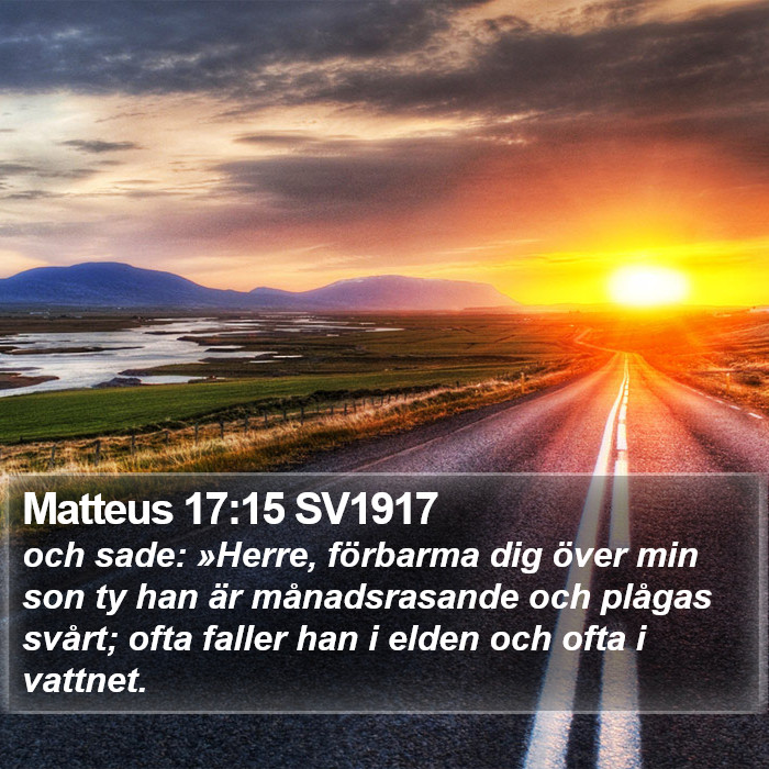 Matteus 17:15 SV1917 Bible Study