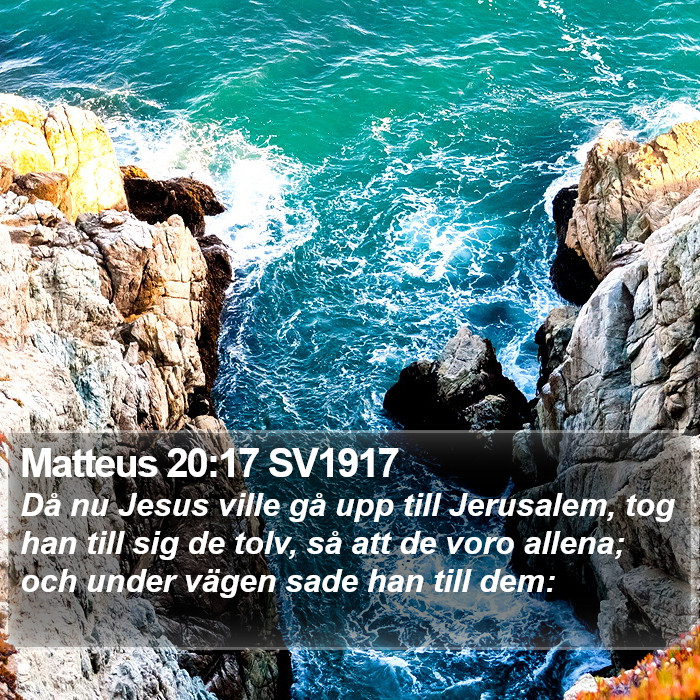 Matteus 20:17 SV1917 Bible Study