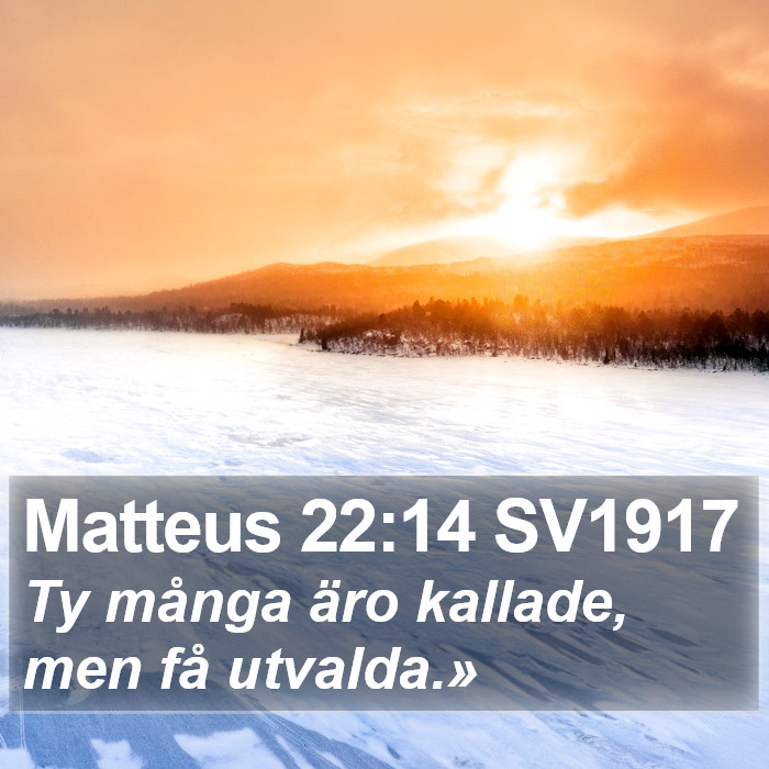 Matteus 22:14 SV1917 Bible Study