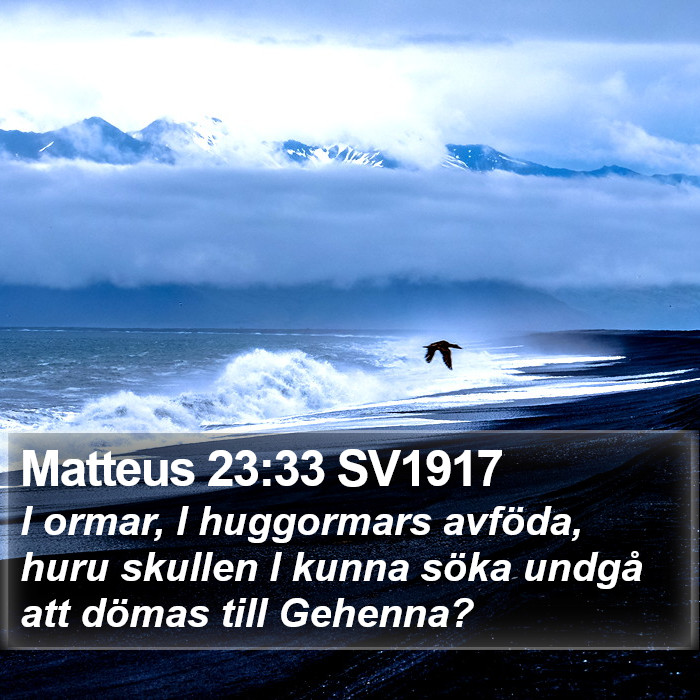 Matteus 23:33 SV1917 Bible Study