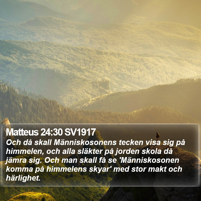 Matteus 24:30 SV1917 Bible Study