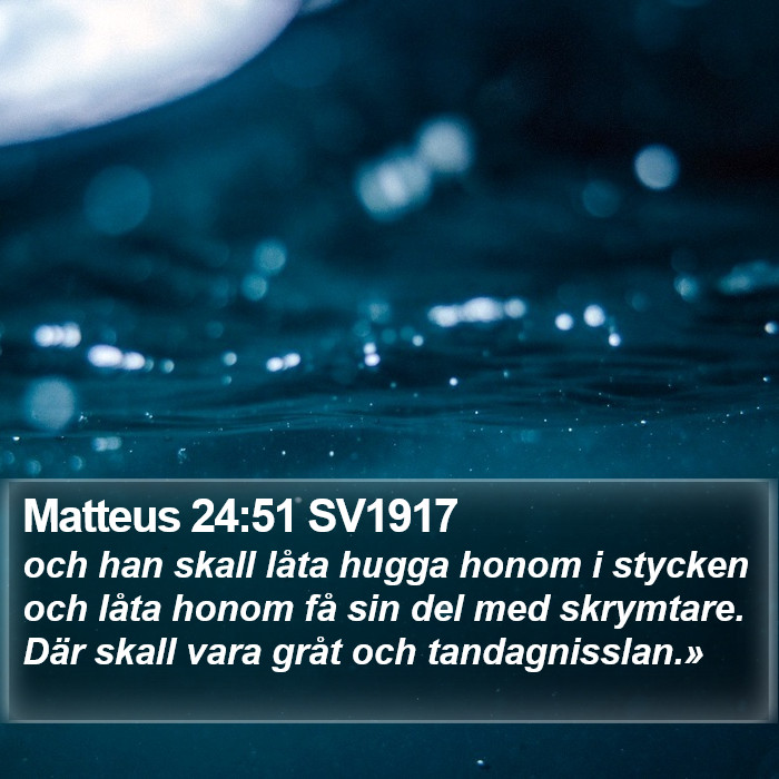 Matteus 24:51 SV1917 Bible Study