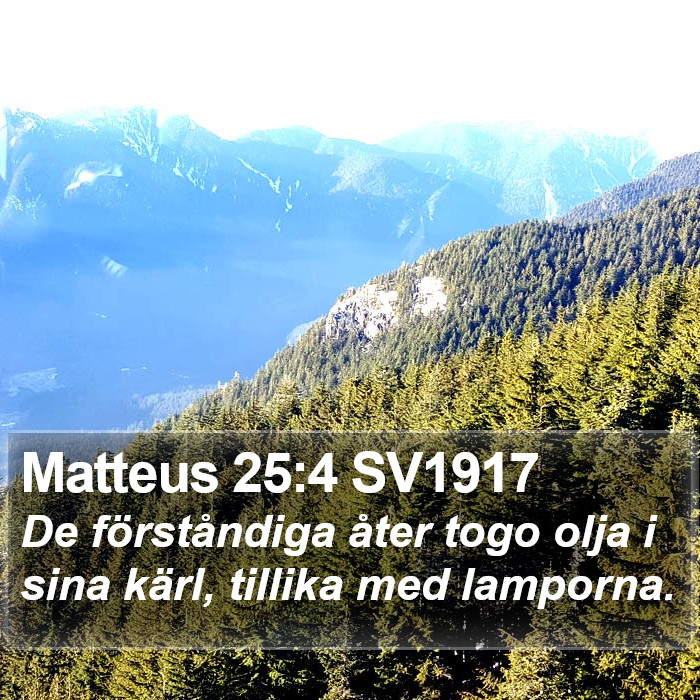 Matteus 25:4 SV1917 Bible Study