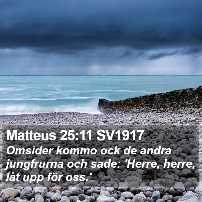 Matteus 25:11 SV1917 Bible Study