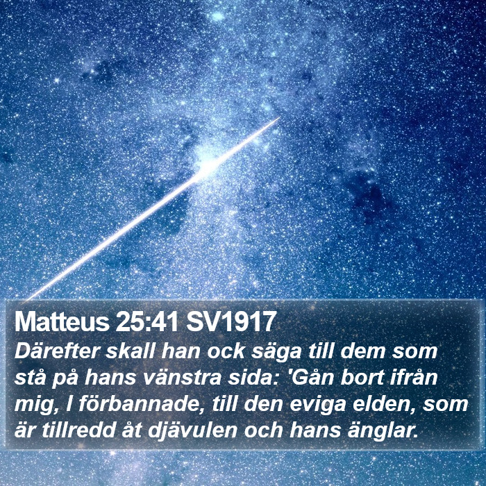 Matteus 25:41 SV1917 Bible Study