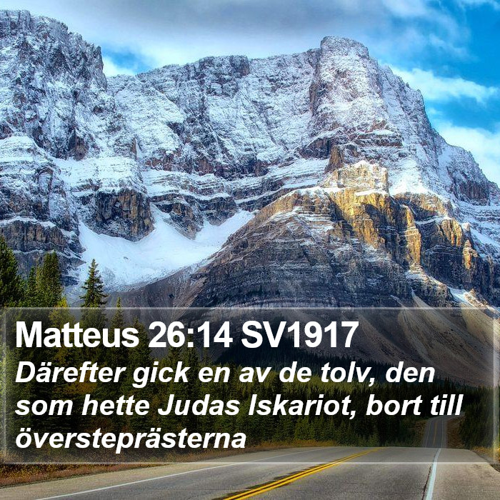 Matteus 26:14 SV1917 Bible Study