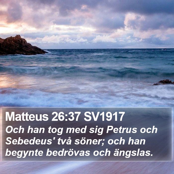 Matteus 26:37 SV1917 Bible Study
