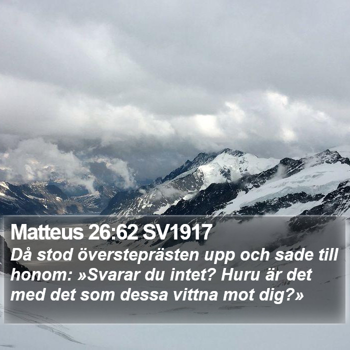 Matteus 26:62 SV1917 Bible Study
