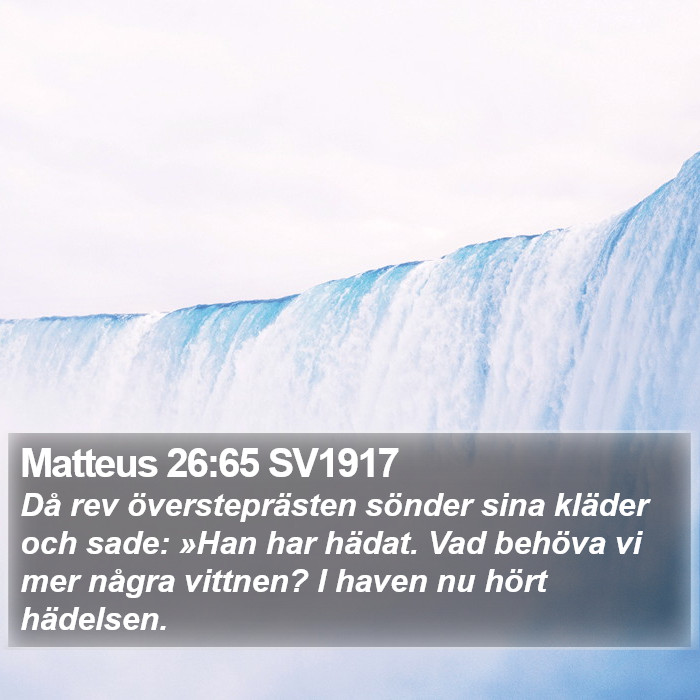Matteus 26:65 SV1917 Bible Study