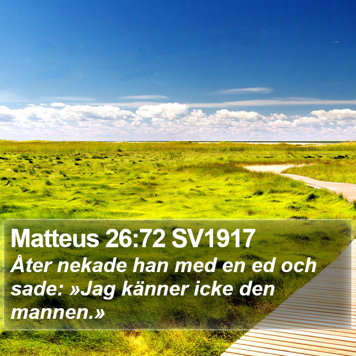 Matteus 26:72 SV1917 Bible Study