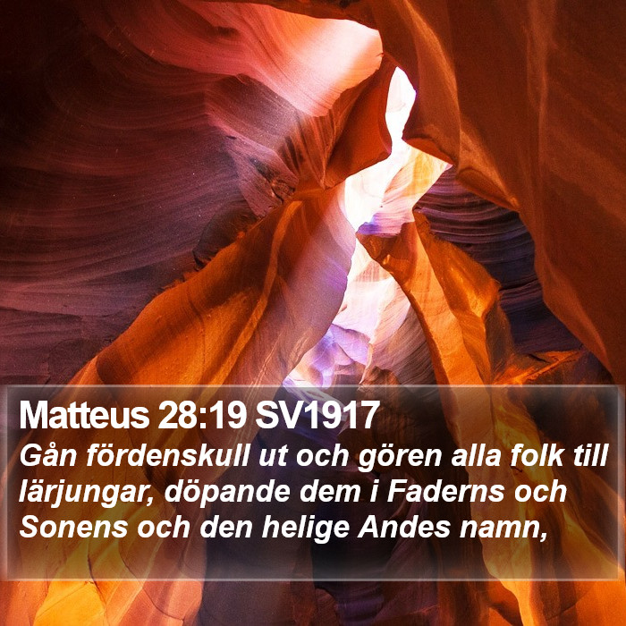 Matteus 28:19 SV1917 Bible Study