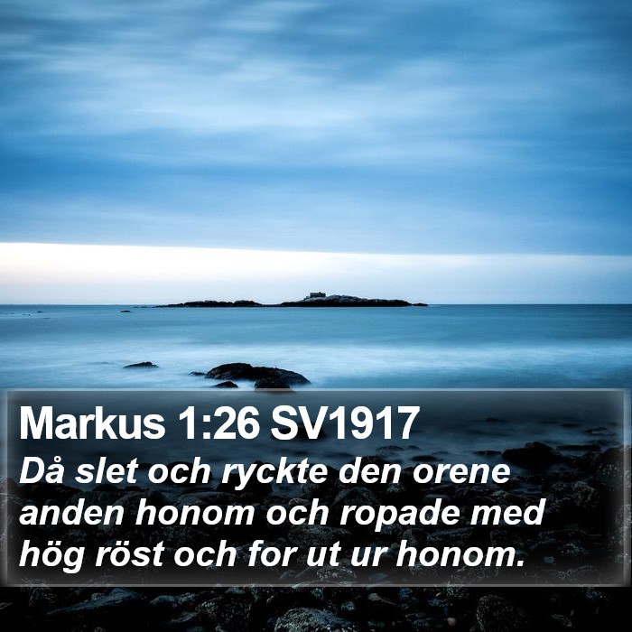 Markus 1:26 SV1917 Bible Study