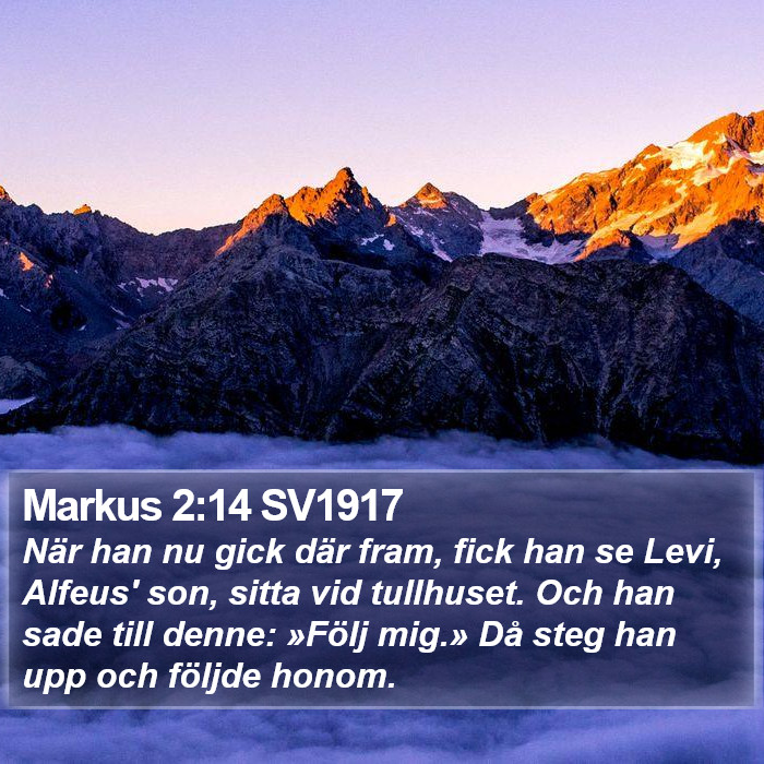 Markus 2:14 SV1917 Bible Study