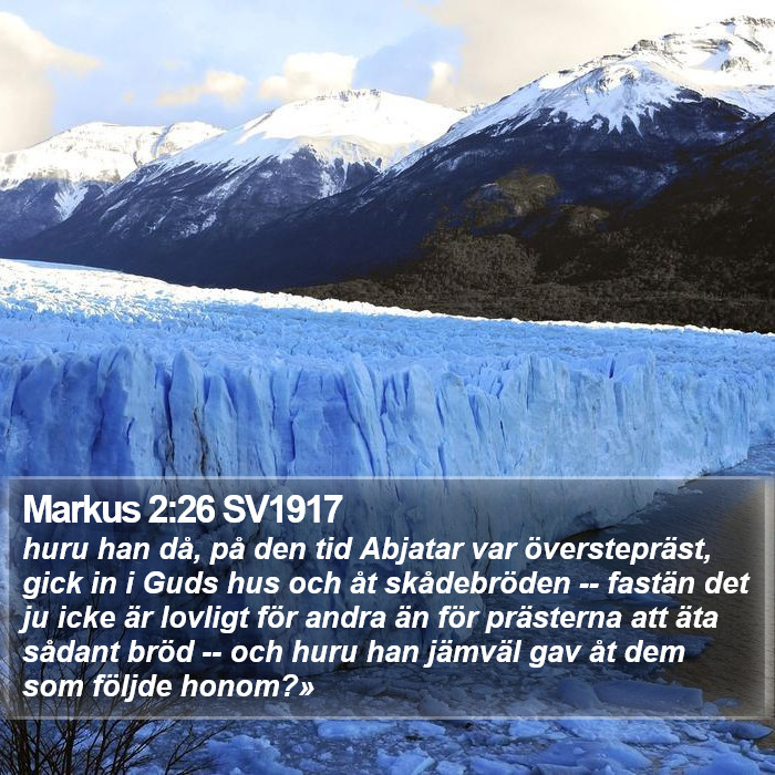 Markus 2:26 SV1917 Bible Study