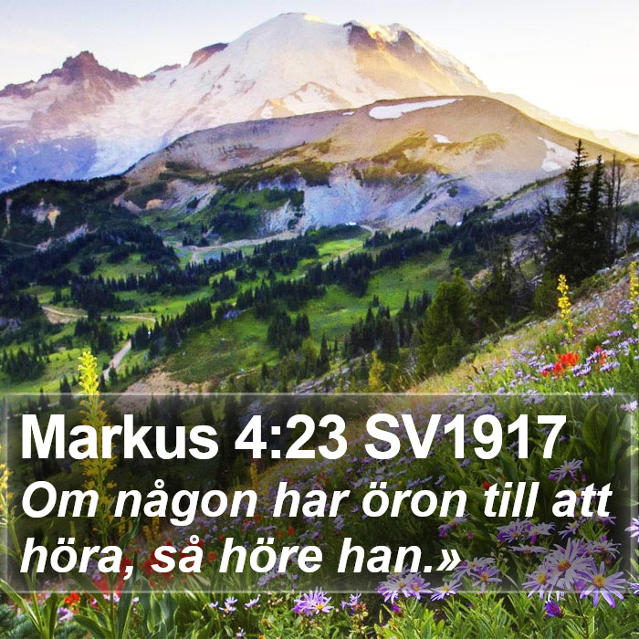 Markus 4:23 SV1917 Bible Study