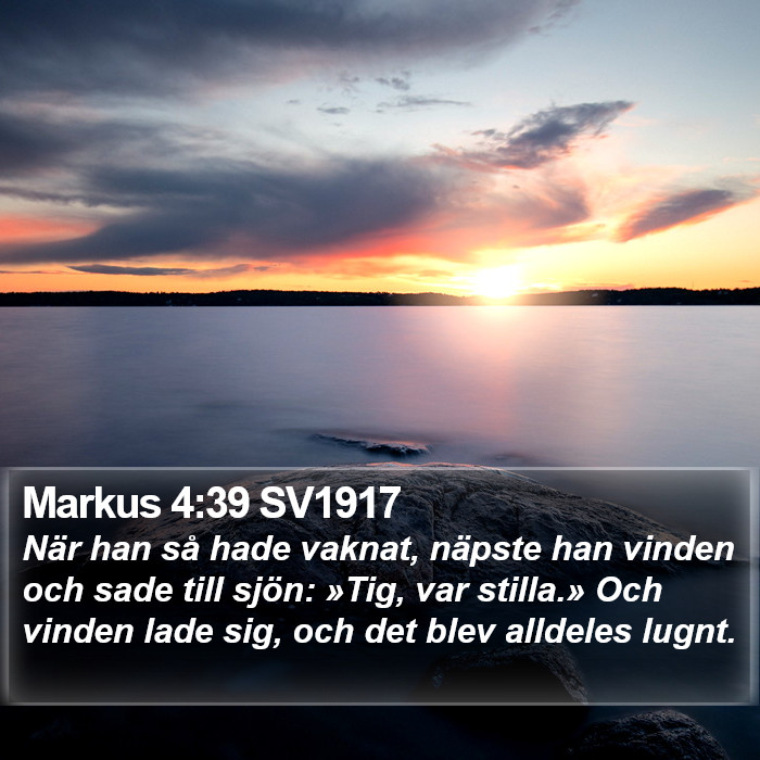 Markus 4:39 SV1917 Bible Study