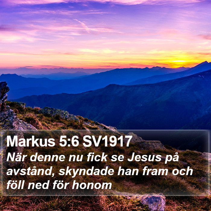 Markus 5:6 SV1917 Bible Study