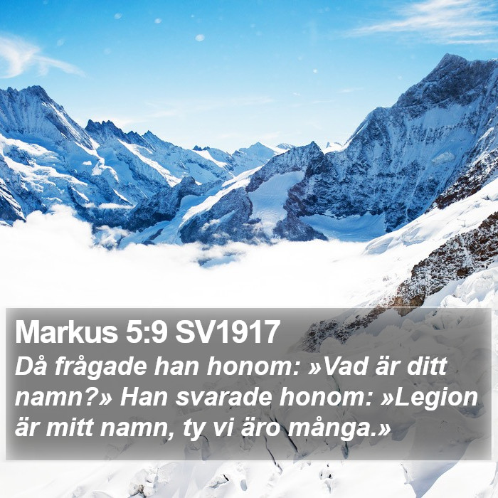 Markus 5:9 SV1917 Bible Study