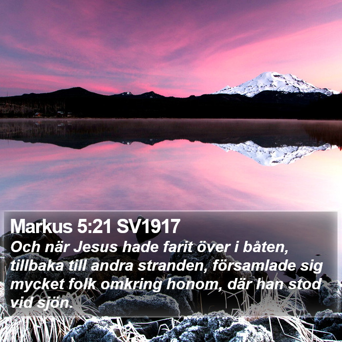 Markus 5:21 SV1917 Bible Study