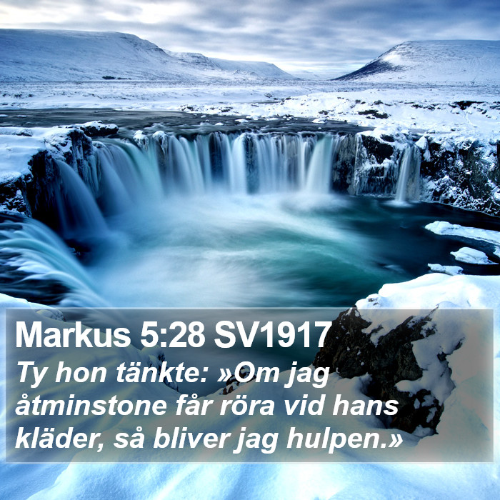 Markus 5:28 SV1917 Bible Study