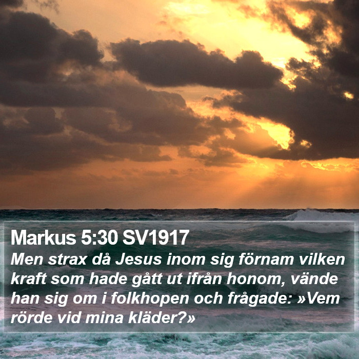 Markus 5:30 SV1917 Bible Study